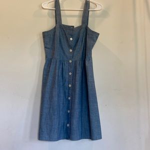 J Crew chambray button up jumper! So cute, barely worn, like new. So summery!